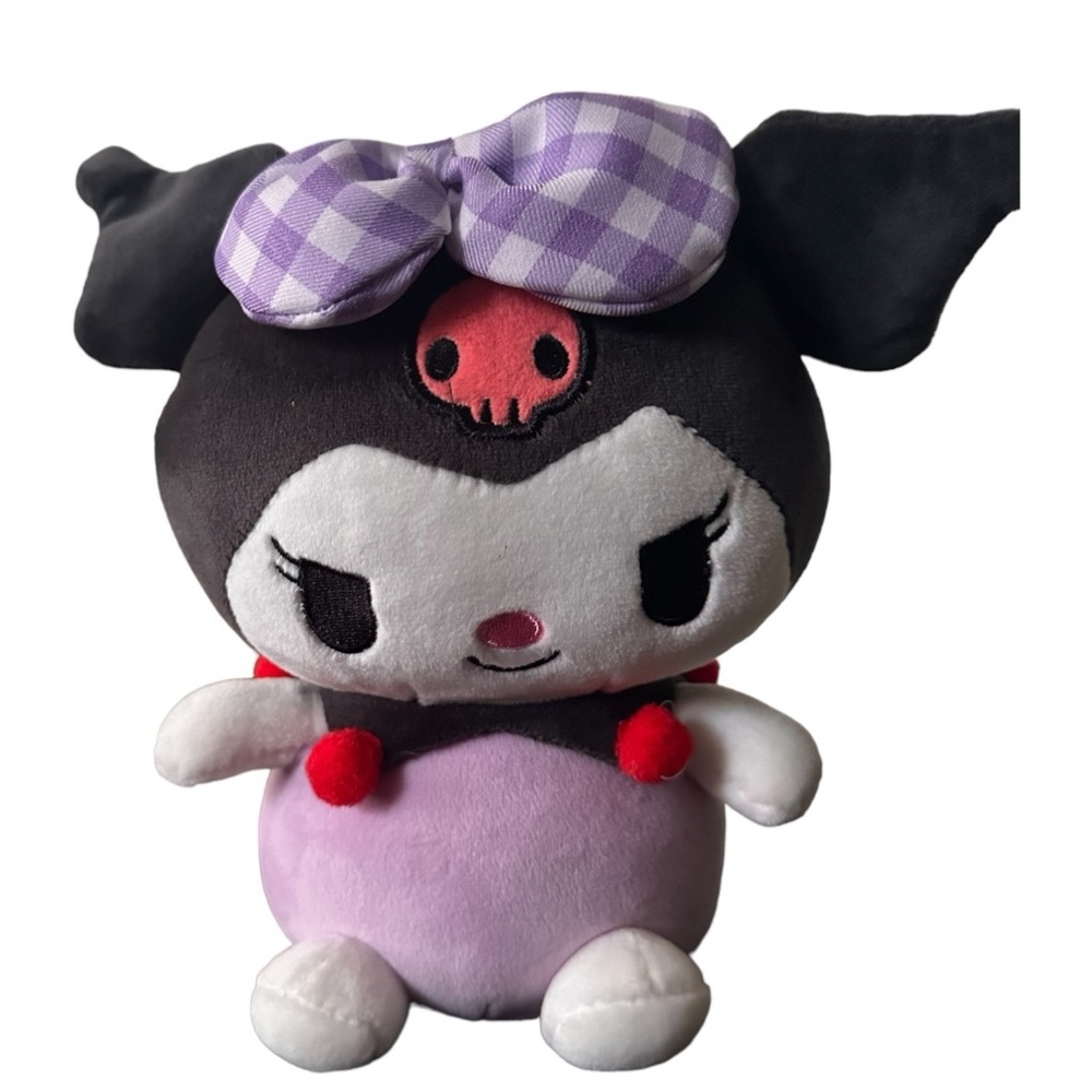 Sanrio Kuromi Kawaii Chubby 8” Plush Doll Anime Cartoon Hello Kitty Friend Soft